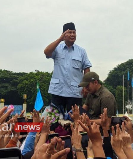 Calon presiden capres nomor urut 02 Prabowo Subianto