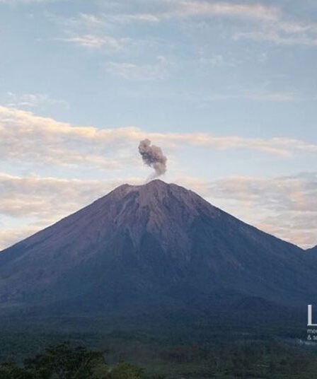 Gunung Semeru Kembali Erupsi Muntahkan Abu Vulkanik