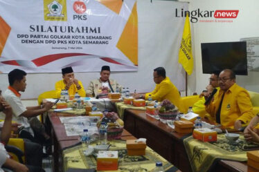Pertemuan pengurus DPP Partai Keadilan Sejahtera PKS dan Partai Golkar Kota Semarang