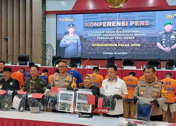 Imbas Keroyok Polisi 13 Anggota PSHT Jember Kini Berstatus Tersangka