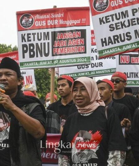 Wasekjen PBNU Tuduh Demo di Kantor PBNU Didalangi PKB 7 unjuk rasa di depan Gedung PBNU