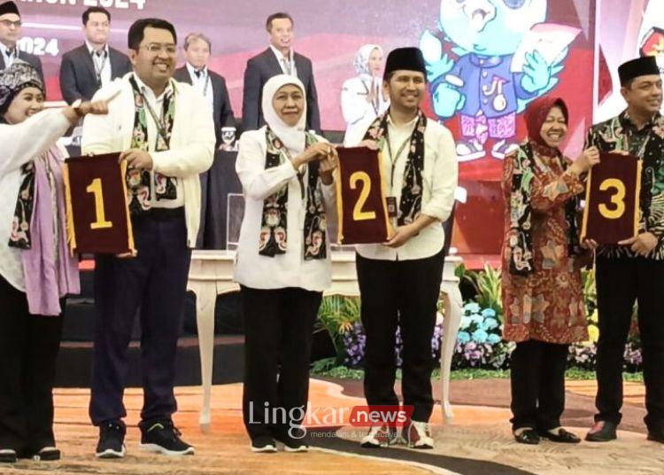 Resmi Ini Nomor Urut Paslon Pilgub Jatim 2024