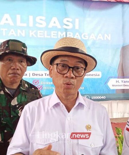 Yandri Susanto saat kunjungan kerjadi Desa Kopo Kabupaten Serang