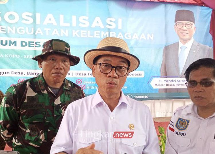 Yandri Susanto saat kunjungan kerjadi Desa Kopo Kabupaten Serang