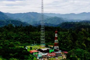 ilusrasi tower GRK di Stasiun Klimatologi Jambi