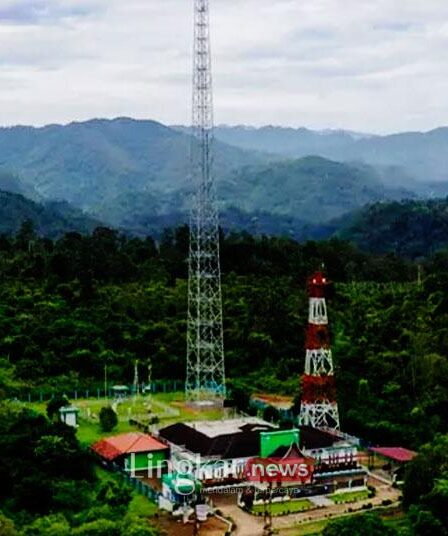 ilusrasi tower GRK di Stasiun Klimatologi Jambi