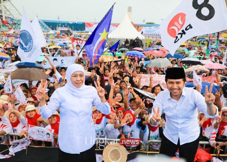 Pasangan Calon Gubernur dan Wakil Gubernur Jawa Timur Khofifah Indar Parawansa Emil Elestianto