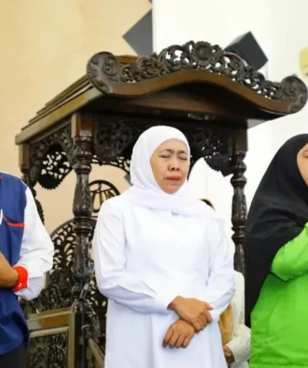 Khofifah bersama ojol Jatim gelar tahlil untuk Affan