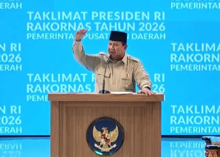 prabowo rakornas pemerintah pusat dan pemda 1