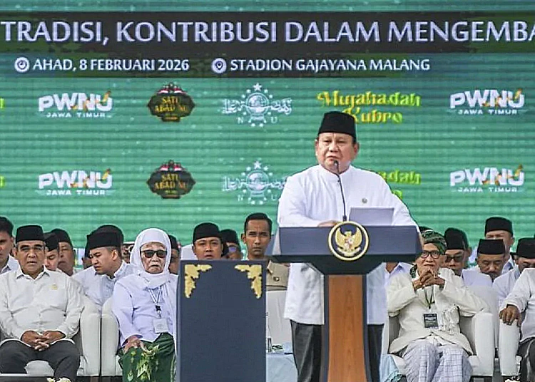 presiden prabowo hadiri satu abad nu 2