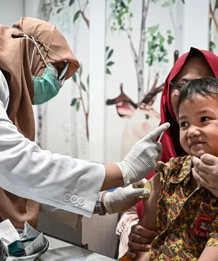 8.716 Kasus Campak hingga Minggu ke-9 2026, Kemenkes Genjot Imunisasi Massal 1 vaksinasi campak dan rubella gratis di jakarta