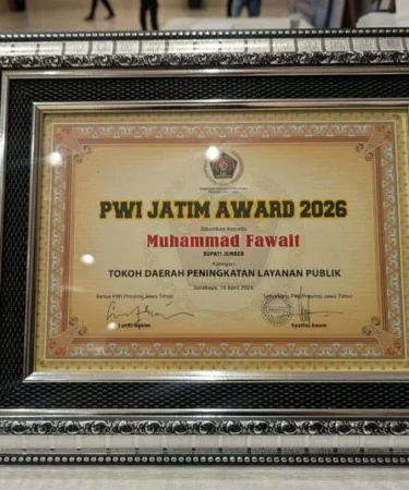bupati jember pwi jatim award 2026 1