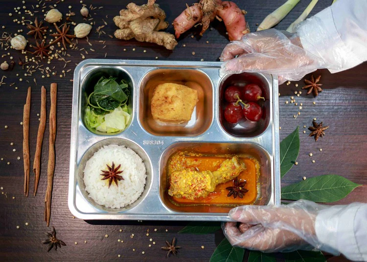 sppg di nganjuk hidangkan menu kuliner nusantara 2702365jpg