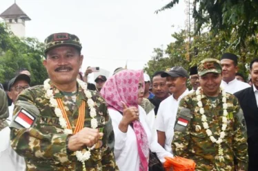 penyambutan wali kota dan wakil wali kota madiun