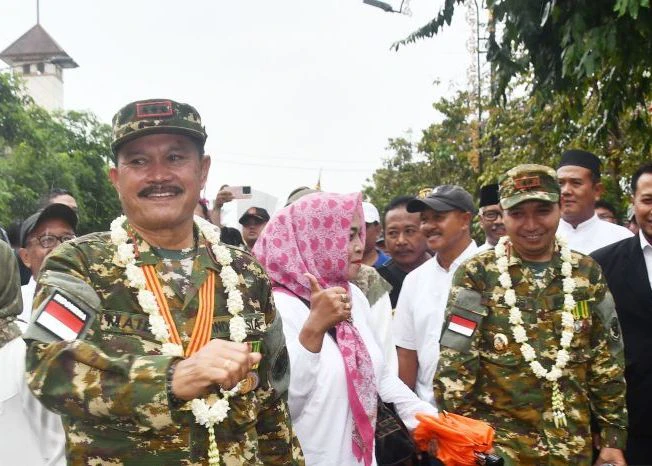 penyambutan wali kota dan wakil wali kota madiun
