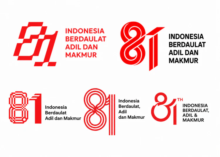 Pemerintah Buka Polling Logo HUT ke-81 Kemerdekaan RI, Masyarakat Bisa Pilih 5 Desain Finalis 1 5 desain finalis logo hut ke 81 ri