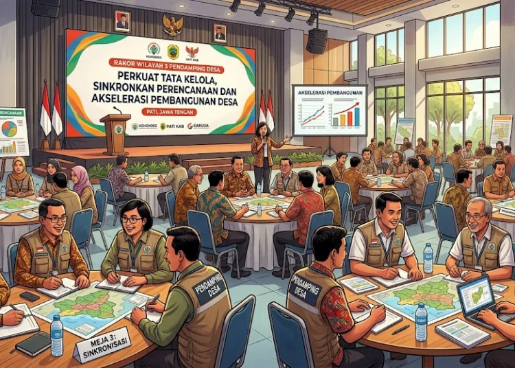Rakor Wilayah 3 Pendamping Desa Perkuat Tata Kelola, Sinkronkan Perencanaan dan Akselerasi Pembangunan Desa 1 image 5 750x536 1