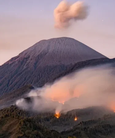 kebakaran di kawasan pendakian semeru 750x536 1