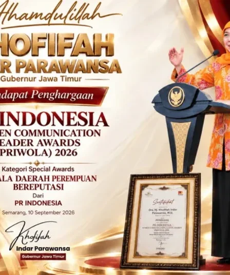 gubernur jatim khofifah raih penghargaan priwola 2026 750x536 1